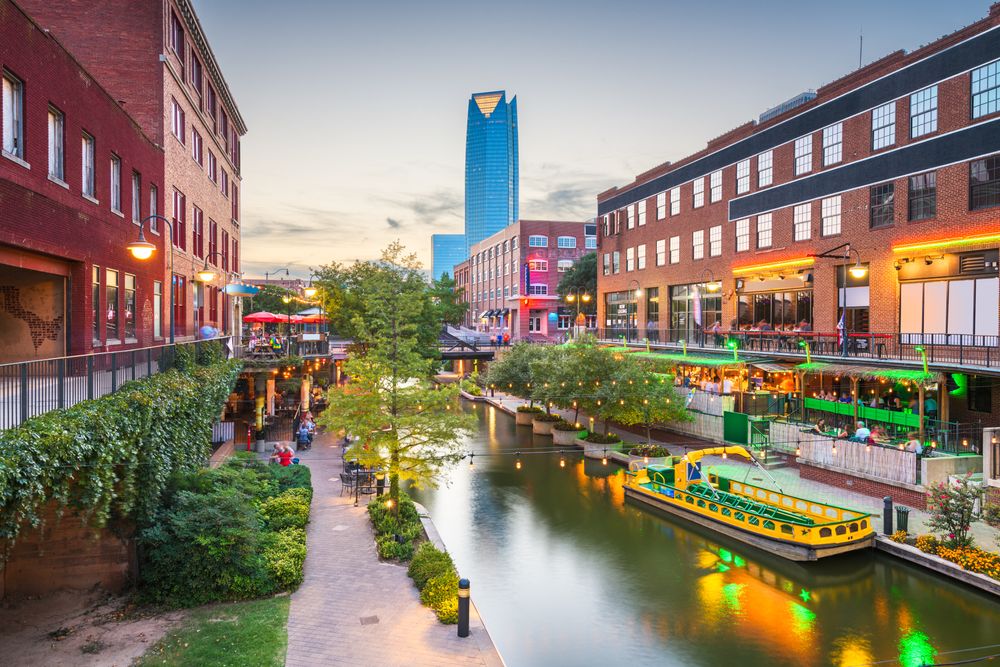 Buildings at Bricktown Canal