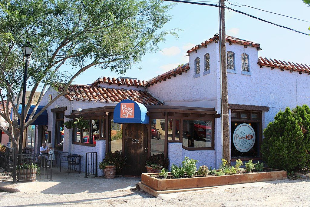 Exterior of a cafe at Paseo Arts District