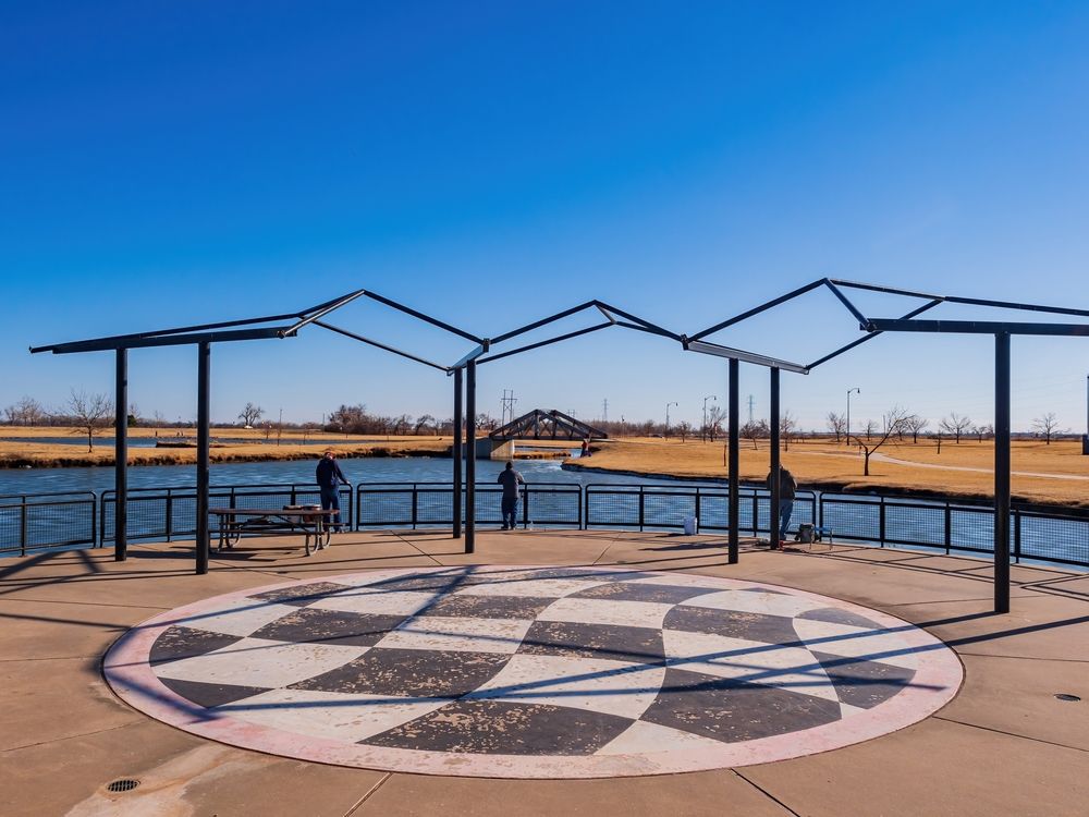 Men fishing at Route 66 Park