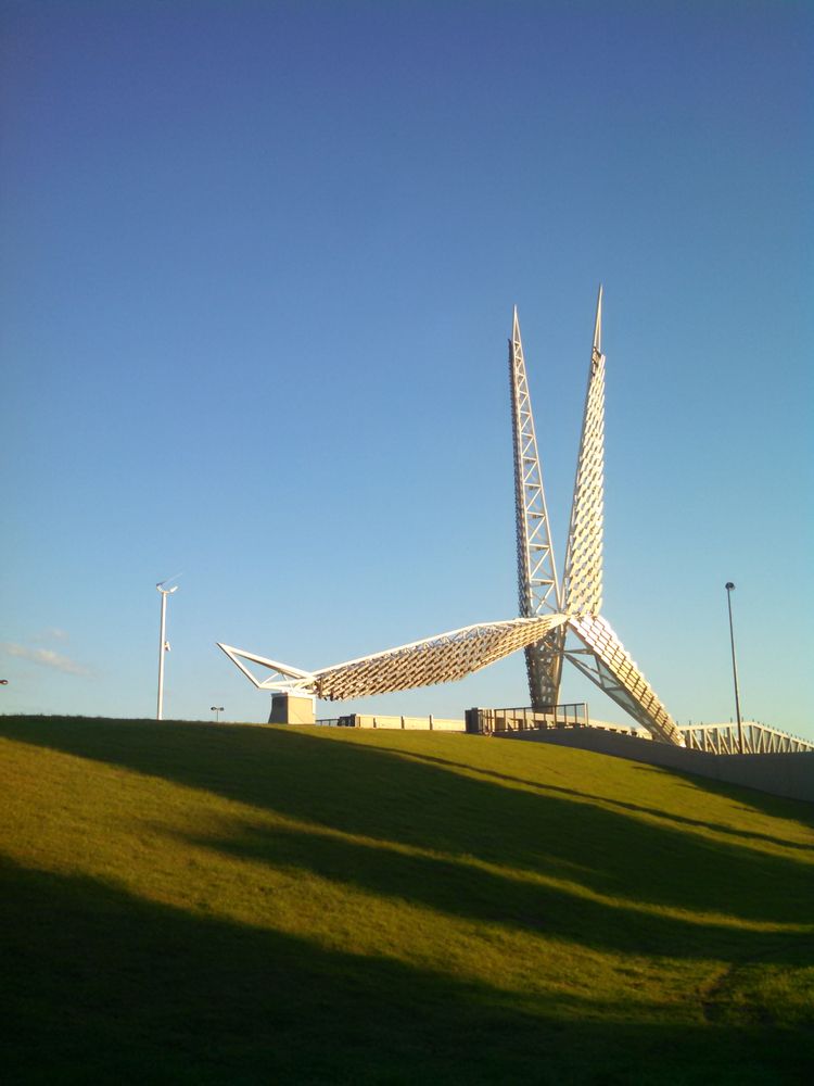 Daytime view of the Skydance Bridge