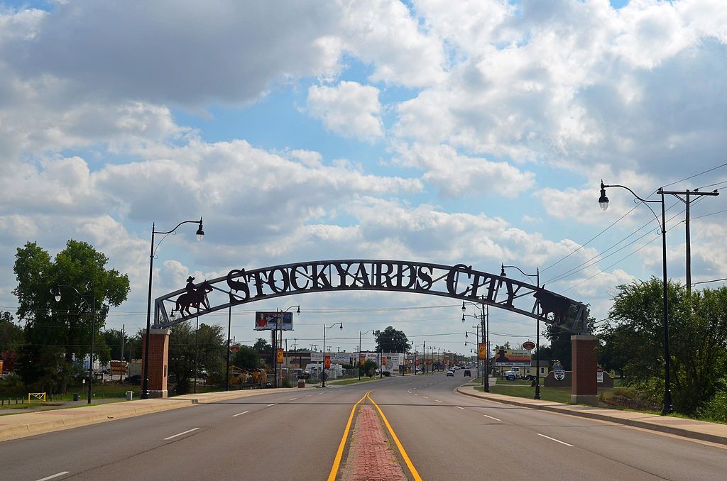 Entrance arch of Stockyards City Main Street