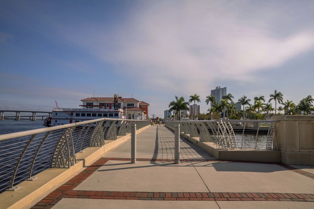 A walkway at Centennial Park.