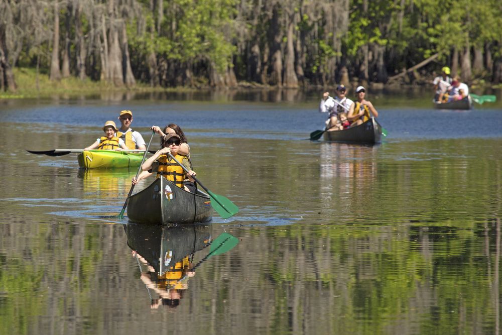 People on kayaks at Kissimmee River.