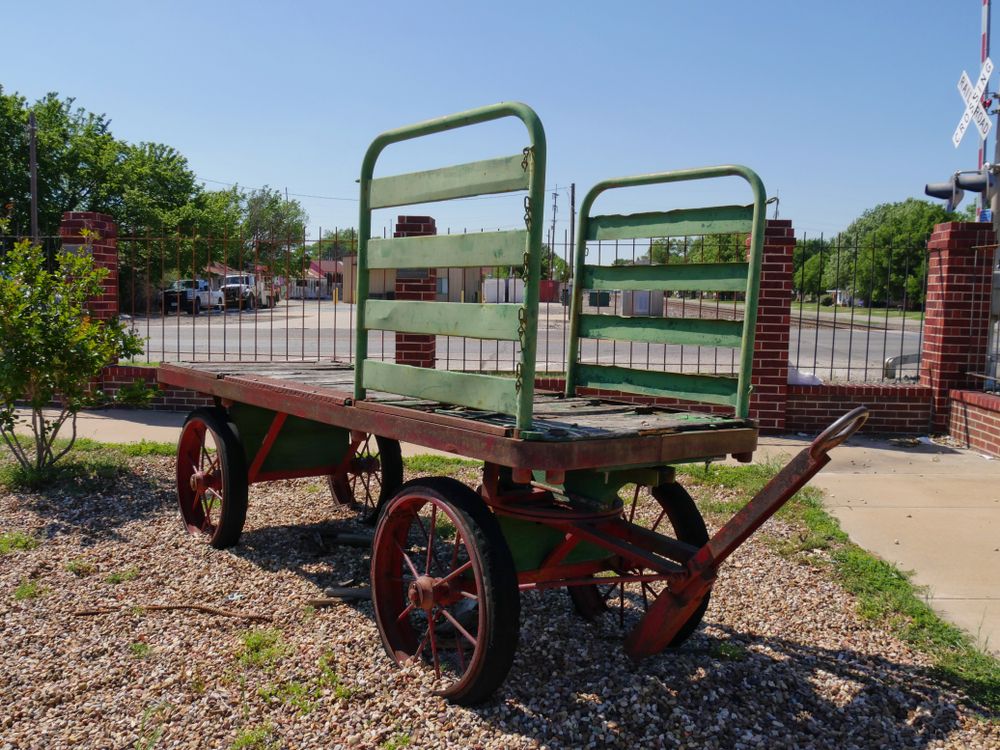 Handcar at Santa Fe Depot Museum