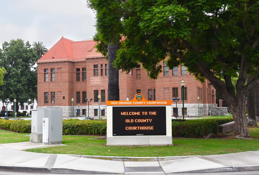 Front View of Old Orange County Courthouse