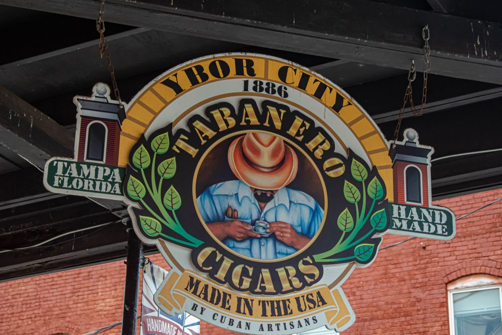 Sign at Tabanero Cigars