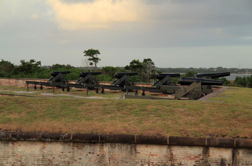 Cannons at Fort Macon State Park