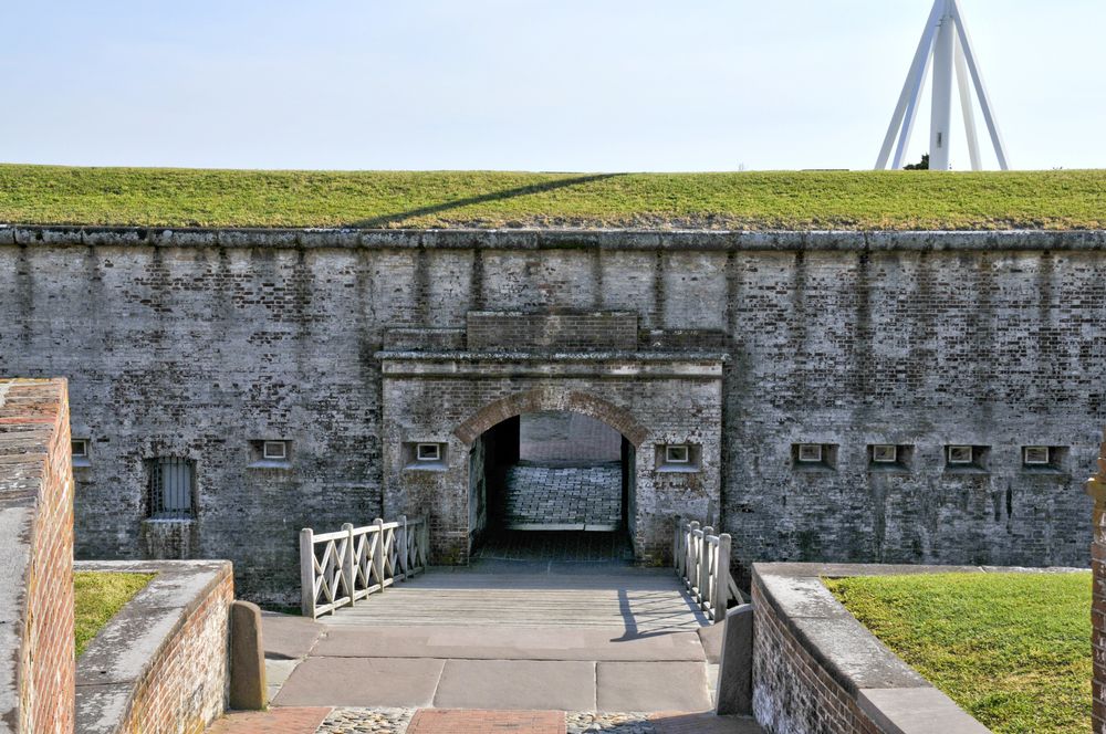 Exterior of Fort Macon State Park