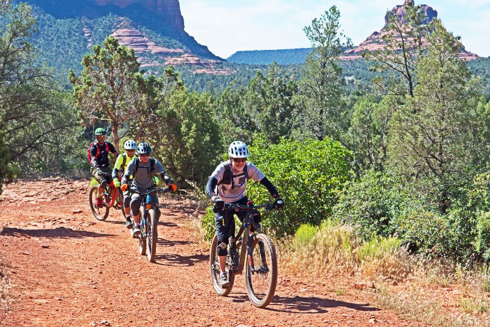 Bikers at Bell Rock Pathway