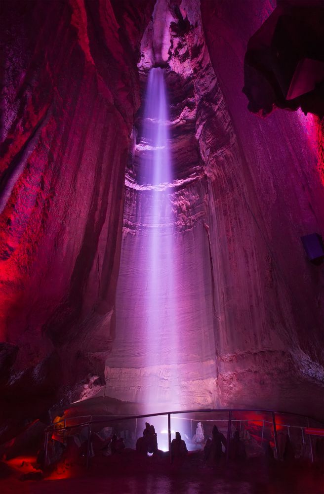 Scenic view of Ruby Falls