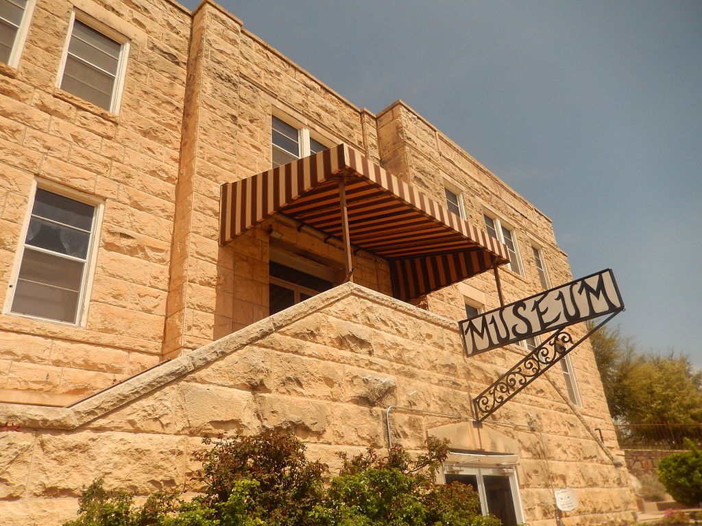 Signage of Crockett County Museum