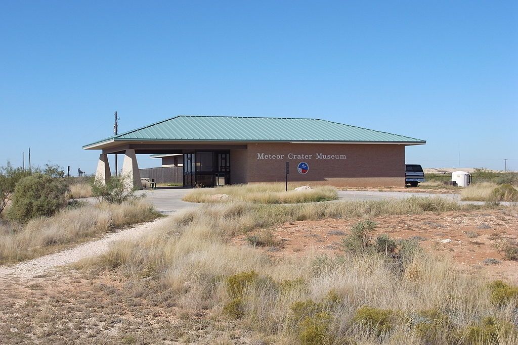 Exterior of the Odessa Meteor Crater museum