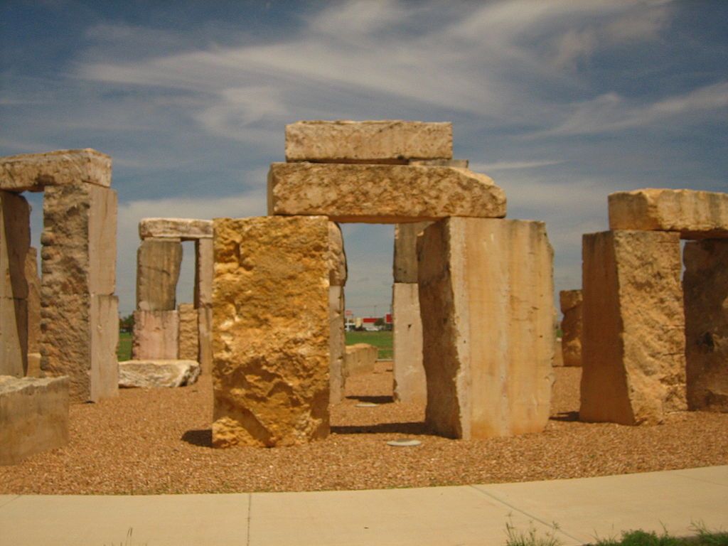 Daytime view of the Permian Basin Stonehenge