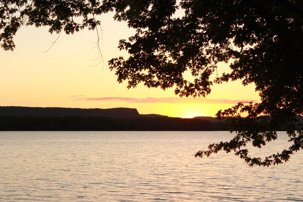 Sunset view from Lake Onalaska