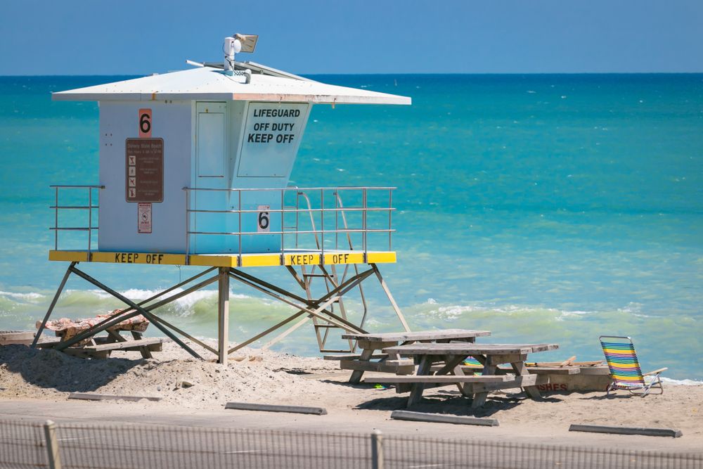 Lifeguard at Doheny State Beach