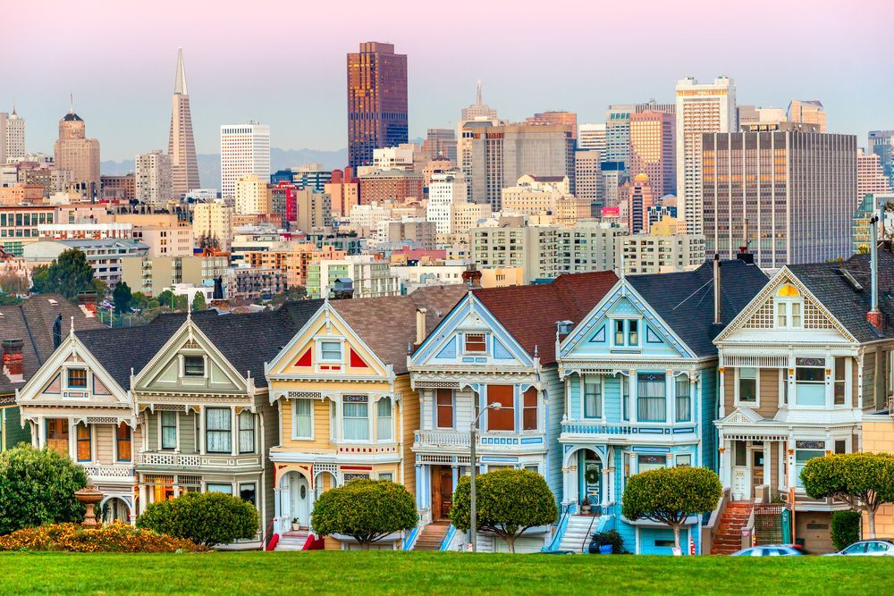Beautiful view of Painted Ladies