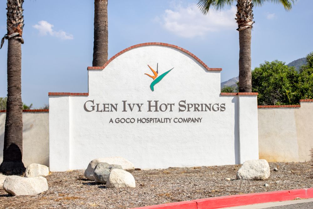 A Sign in Glen Ivy Hot Springs Spa