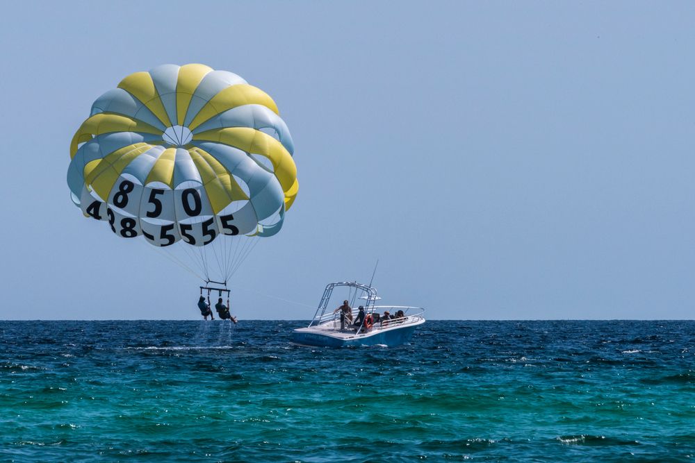 Parasailing at Miramar Beach
