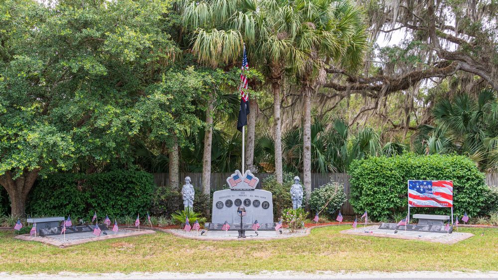 View of Old Homosassa Veterans Memorial