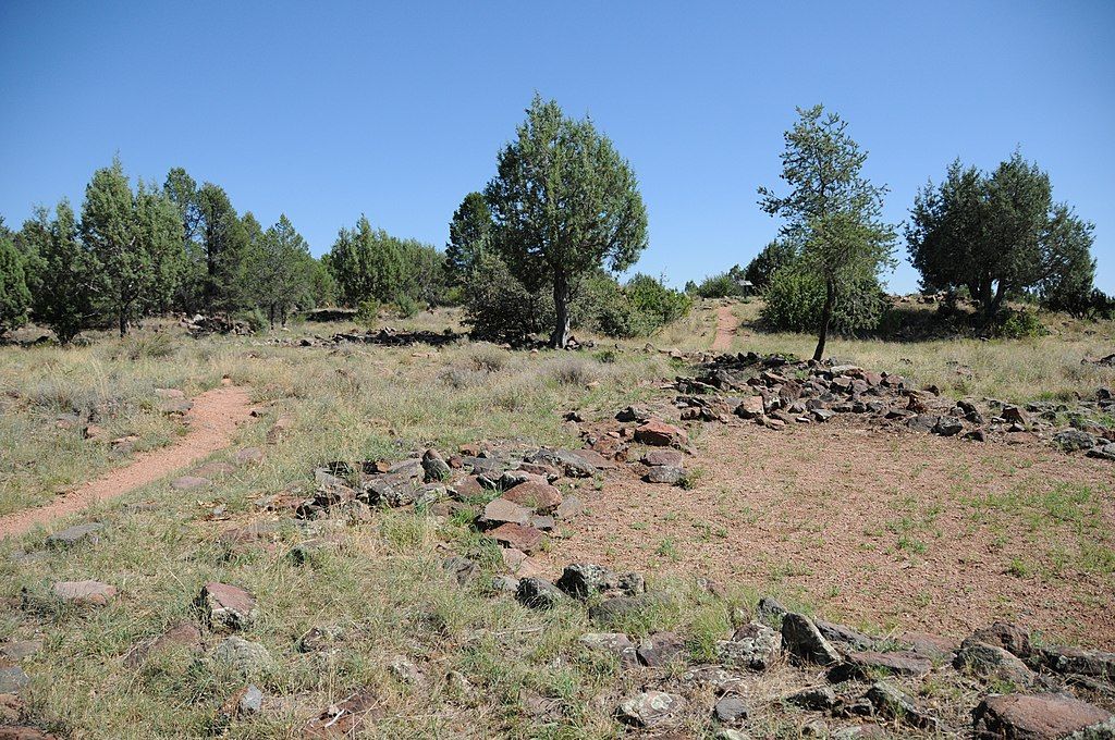 Daytime view of Shoofly Village Ruins