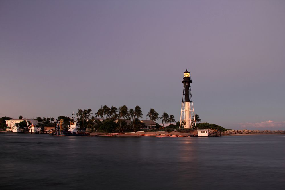 View of the lighthouse from Hillsboro Inlet Park