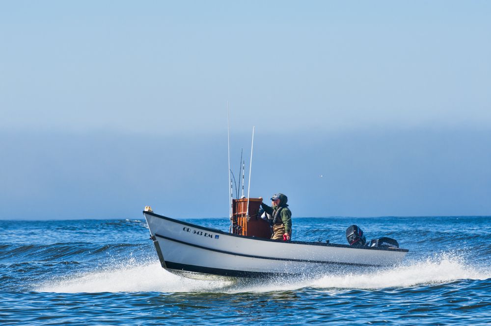 Fishing boat at Pacific City Fishing