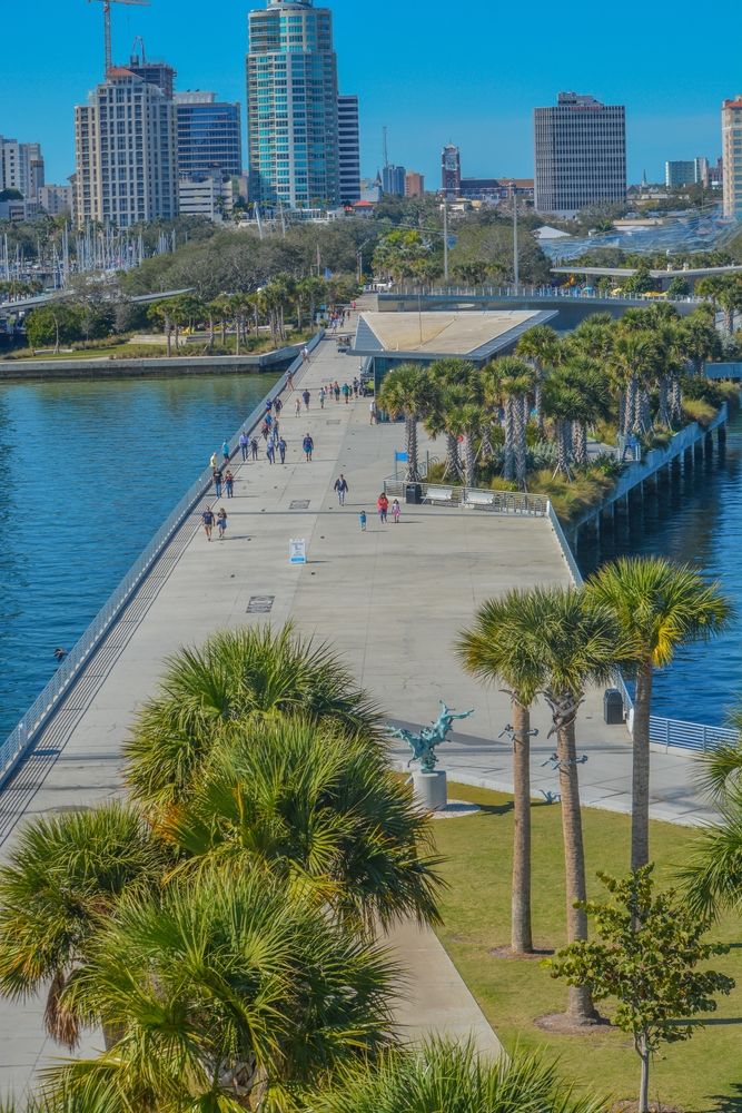 Aerial view of St. Pete Pier
