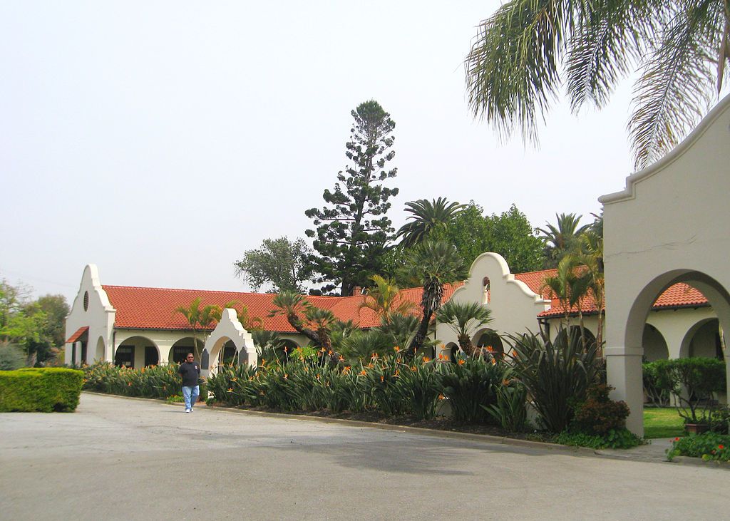Exterior of the Dominguez Rancho Adobe Museum