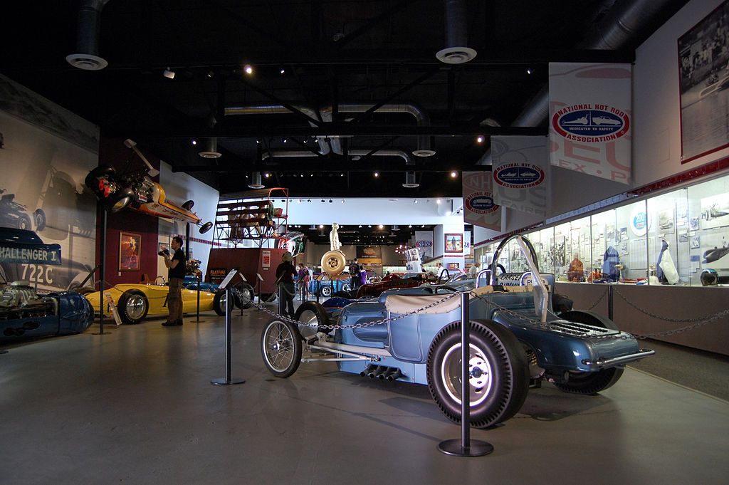 Interior of the Wally Parks NHRA Motorsports Museum