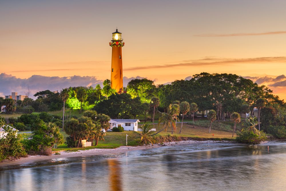 Scenic view of Jupiter Inlet Lighthouse & Museum