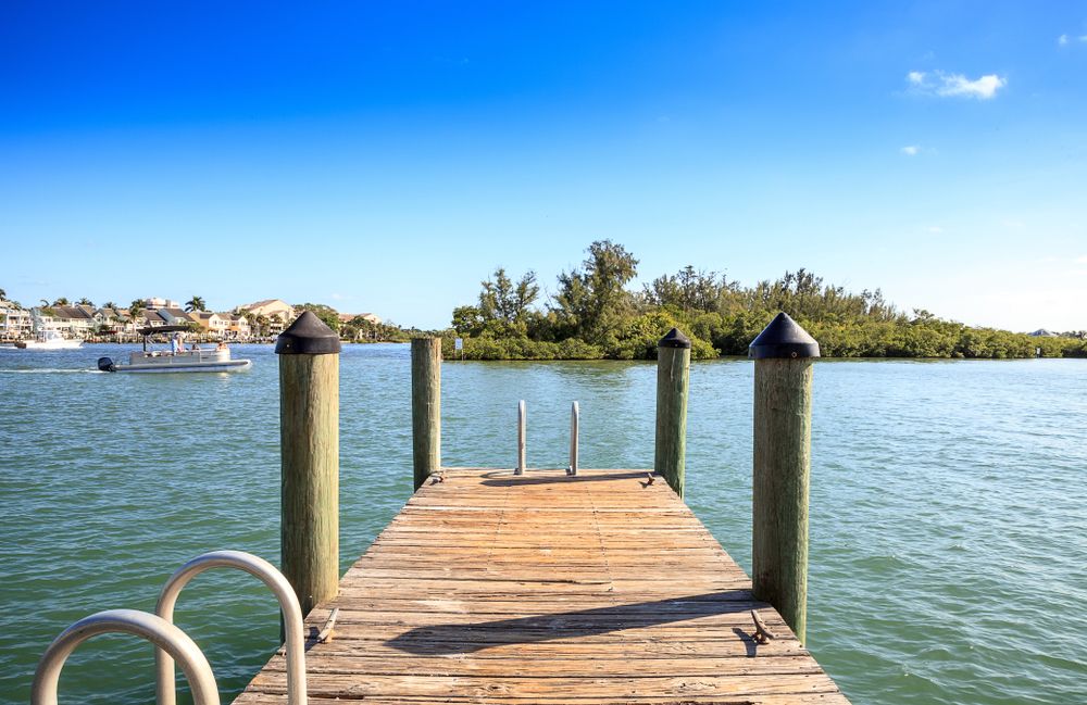 A dock at Loxahatchee River