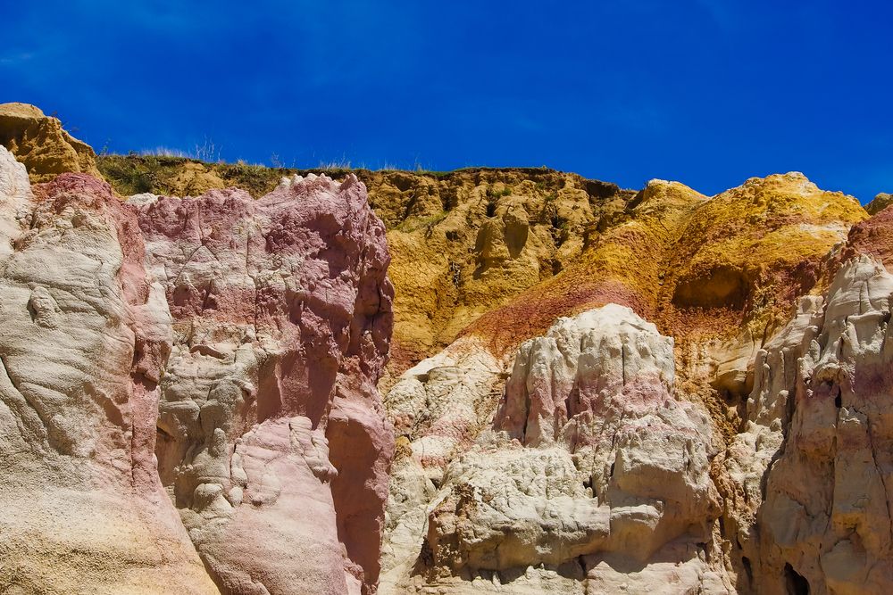 Painted rocks at Paint Mines Interpretive Park