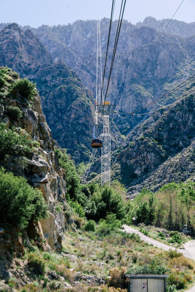Far view of Palm Springs Aerial Tramway