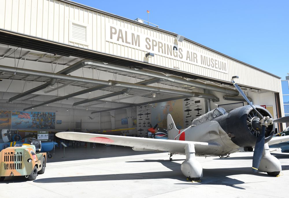 Exterior of the Palm Springs Air Museum