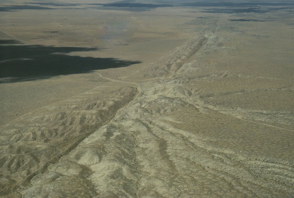 Aerial view of San Andreas Fault