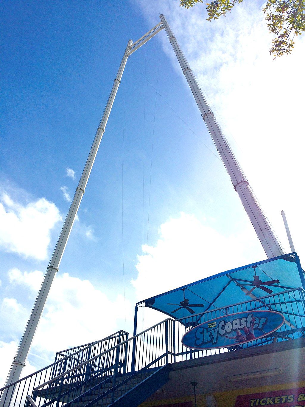Sky coaster at Fun Spot America Theme Parks-Kissimmee