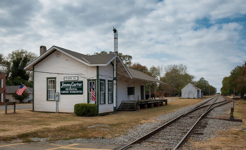 Exterior of Plains Train Depot
