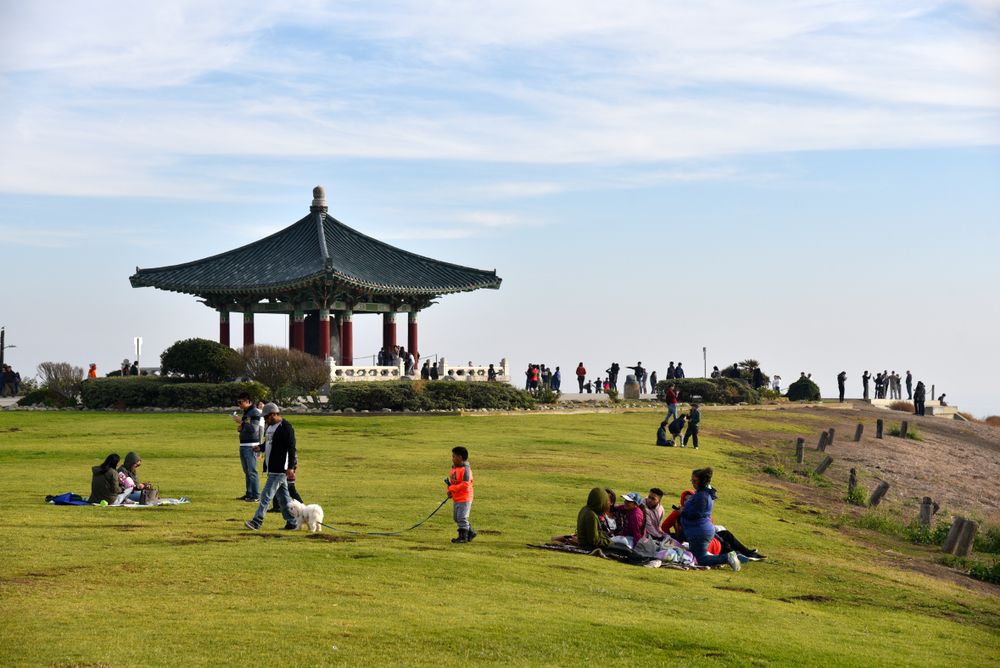 View of the Historic Korean Bell of Friendship