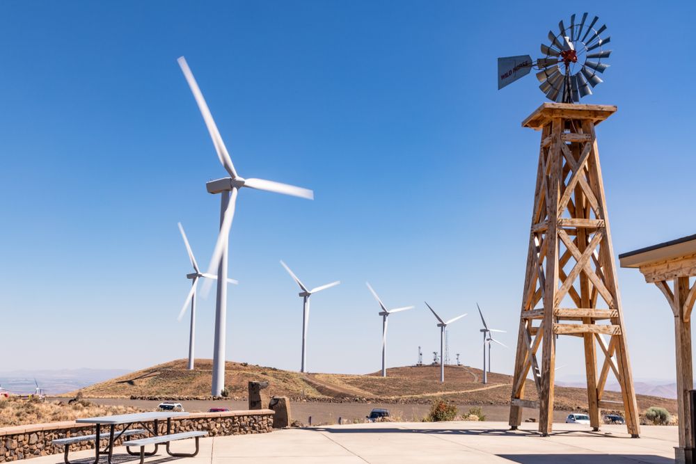View of Wild Horse Renewable Energy Center