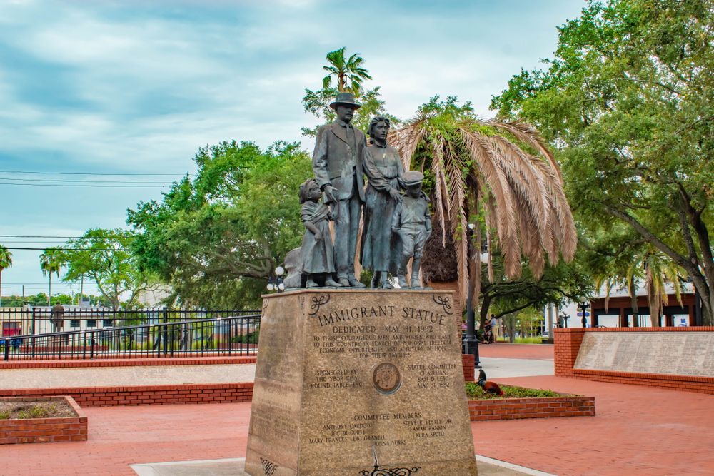 Statues at Centennial Park
