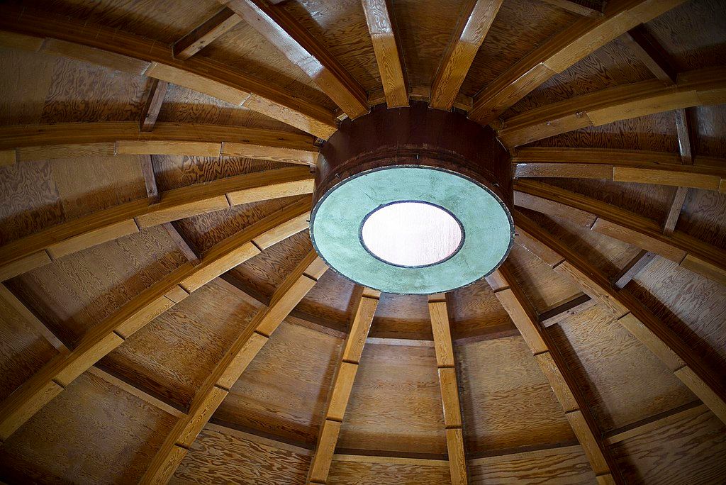 Wooden ceiling of the Integratron