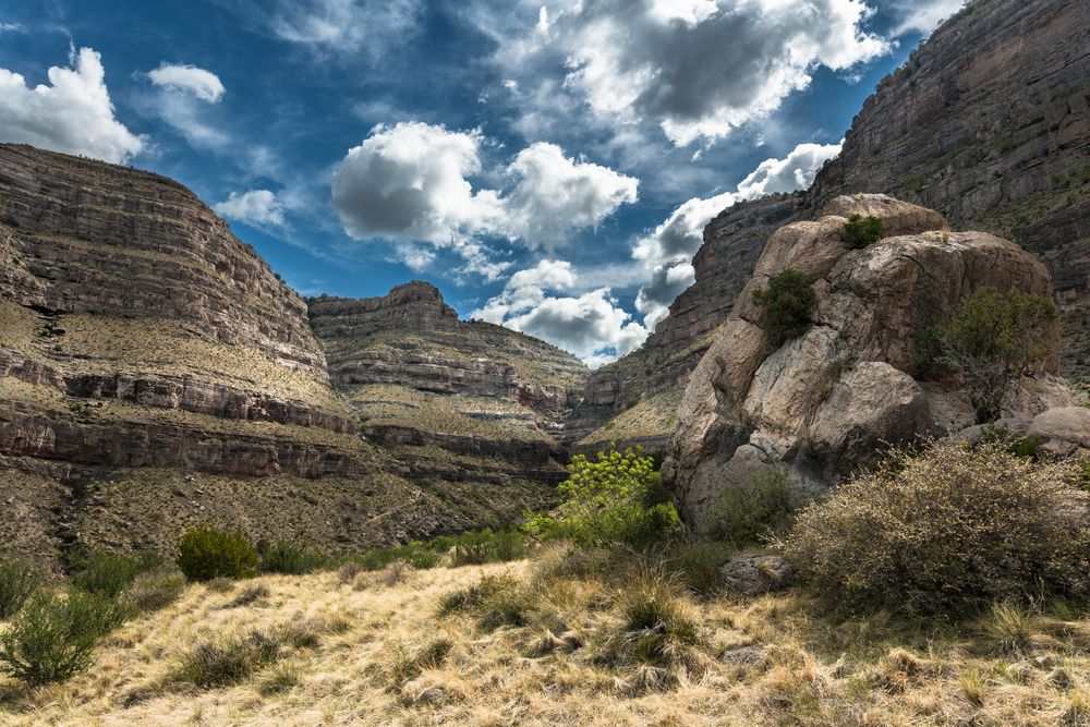 View of Dog Canyon at Oliver Lee Memorial State Park