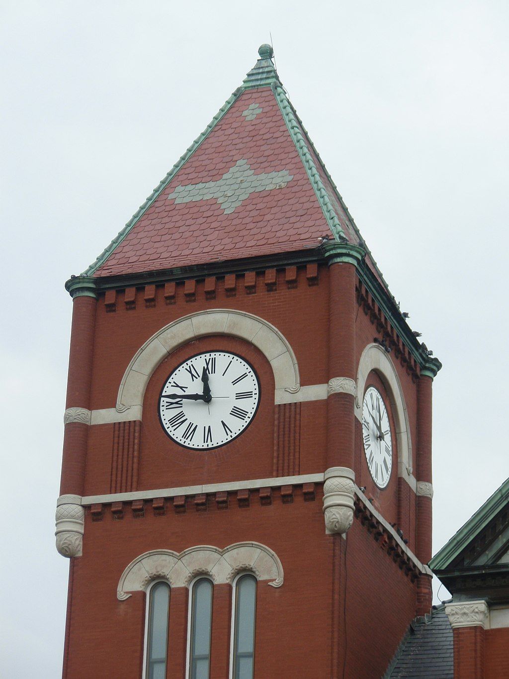 Clocktower of Miami County Courthouse