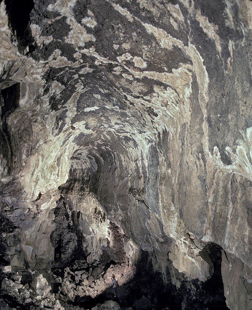 Rocky interior of Pluto's cave.