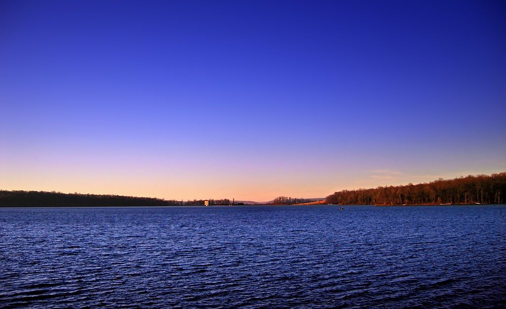 The waters of Merrill Creek Reservoir