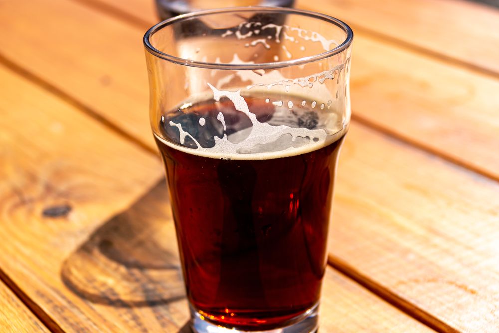 A glass of beer at Last Wave Brewery