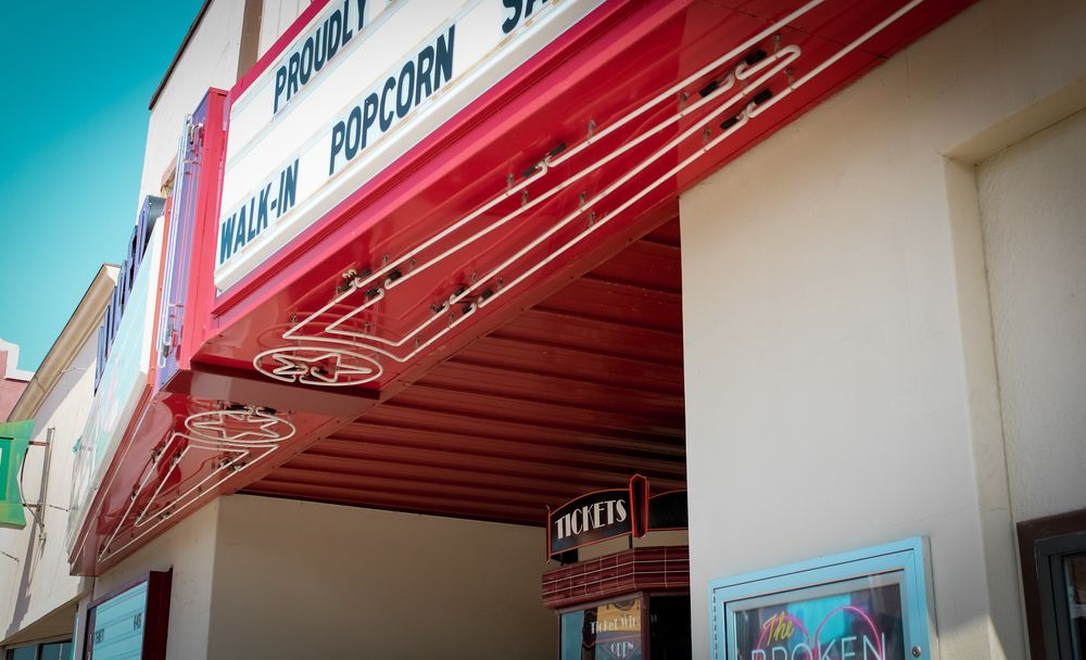 Marquee of Allred Theater