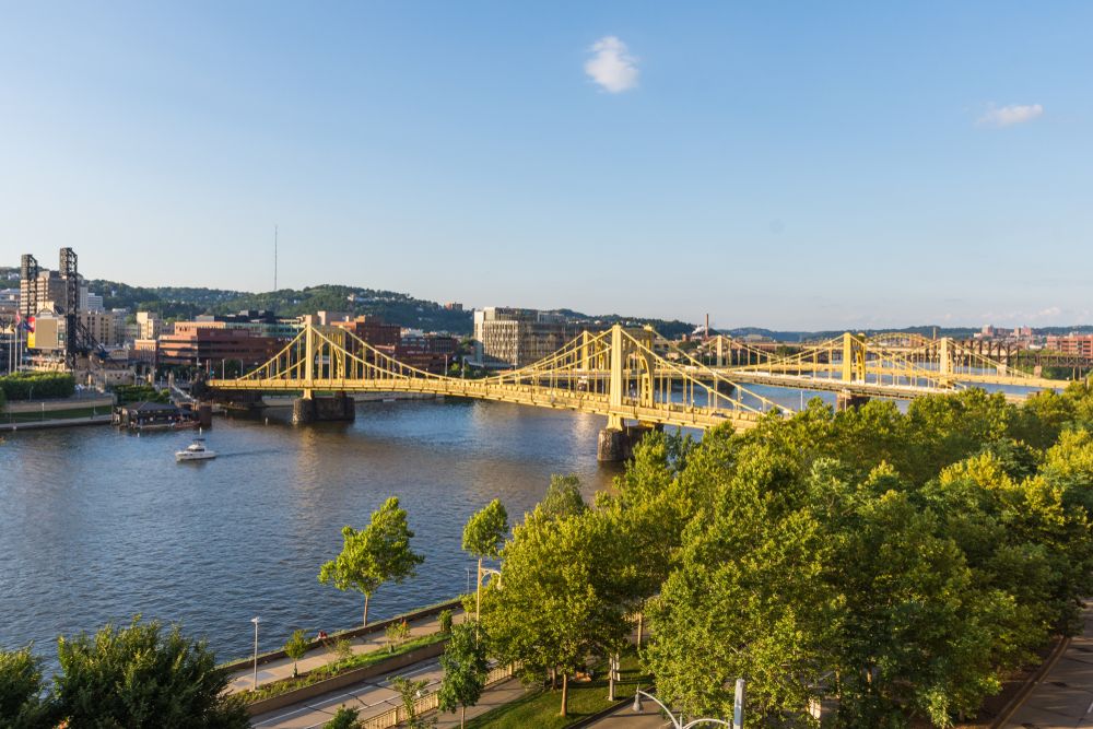 Aerial view of Allegheny Landing