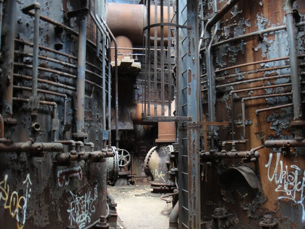Factory floor of Carrie Furnace