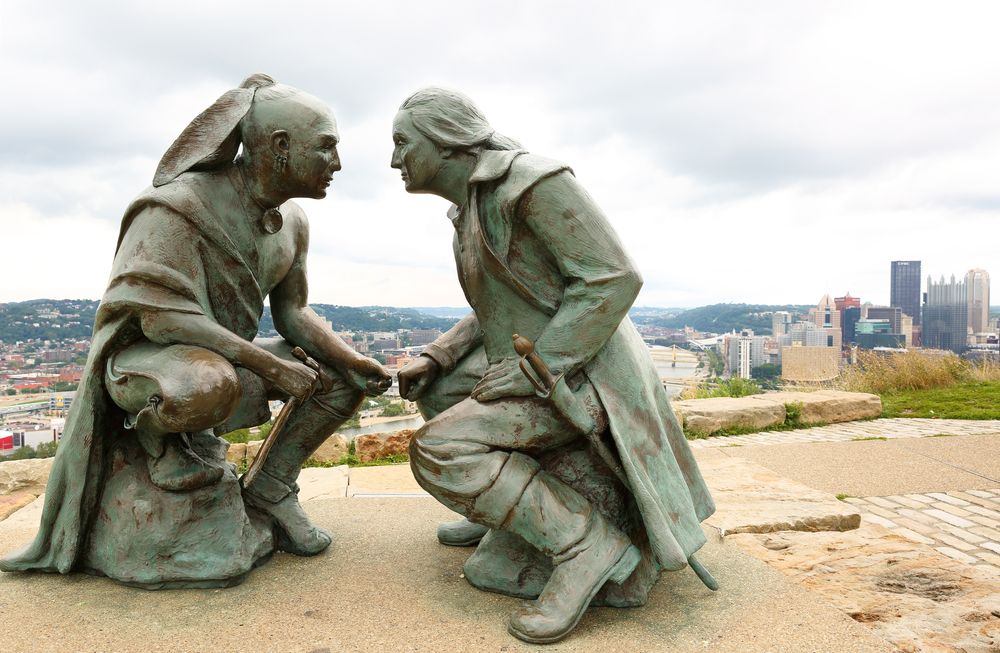 Point of view sculpture at Grandview Overlook